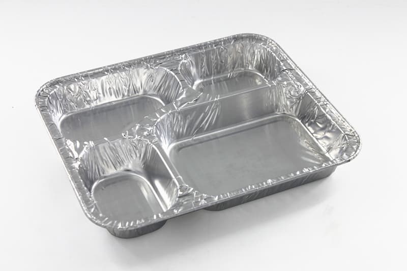 RUE249 rectangle aluminum foil picnic 4 sections container